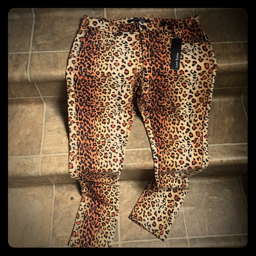 Stretchy Animal Print Pants